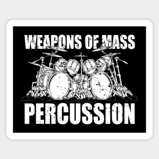 Weapons of Mass Percussion Drummers Drum Kit Sticker